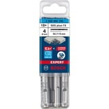 Bosch Professional EXPERT Hammerbohrer SDS-plus-7X, Ø 4mm, 10 Stück Arbeitslänge 50mm