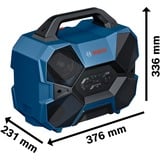 Bosch Professional GPB 18V-6 C Professional, Lautsprecher blau/schwarz, Bluetooth, IP54, USB-C