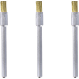 Dremel Messingbürste Ø 3,2 mm (537) 3 Stück, Schaft  Ø  3,2mm