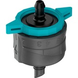 GARDENA Micro-Drip-System Regulierbarer Endtropfer 1-8 l/h, druckkompensierend schwarz/türkis, 5 Stück, Modell 2023