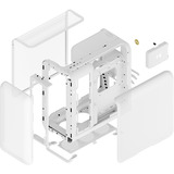 HYTE X50 Air Snow White, Tower-Gehäuse weiß, Vollflächiges Micro-Mesh