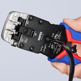 KNIPEX Crimpzange 97 51 12  blau/rot, RJ-10, RJ-11/12 und RJ-45-Stecker