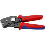 KNIPEX Selbsteinstellende Crimpzange 97 53 08 rot/blau, für Ader-Endhülsen, Fronteinführung