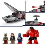 LEGO 76292 Marvel Super Heroes Showdown zwischen Captain America und Red Hulk, Konstruktionsspielzeug 