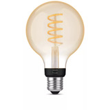 Philips HUE White Ambiance E27 Filament Lampe E27 Globe 550 lm, LED-Lampe 
