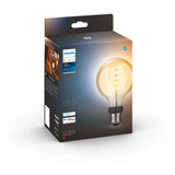 Philips HUE White Ambiance E27 Filament Lampe E27 Globe 550 lm, LED-Lampe 