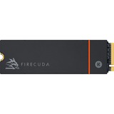 Seagate FireCuda 530 2 TB mit Kühlkörper, SSD schwarz, PCIe 4.0 x4, NVMe 1.4, M.2 2280