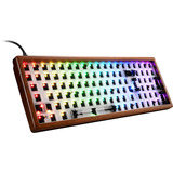 Sharkoon SKILLER SGK50 S2 Wood Barebone, Gaming-Tastatur holz