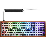 Sharkoon SKILLER SGK50 S2 Wood Barebone, Gaming-Tastatur holz
