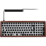 Sharkoon SKILLER SGK50 S2 Wood Barebone, Gaming-Tastatur holz