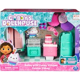 Spin Master Gabby‘s Dollhouse Deluxe Room Küche, Spielfigur mit Kuchi Katzenfigur