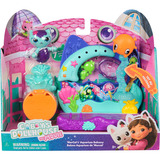 Spin Master Gabby's Dollhouse: Der Film - Balkon-Spielset Merkätzchens Aquarium, Spielfigur 