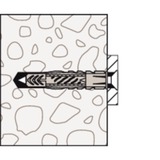 fischer Universaldübel UX 6x50 hellgrau, 100 Stück