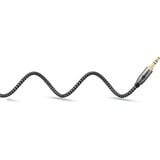 goobay Plus Audio Adapterkabel AUX 3,5mm Klinke > Stereo-Cinch Stecker schwarz/silber, 1 Meter