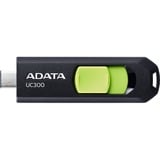 ADATA UC300 64 GB, USB-Stick schwarz/grün, USB-C 3.2 Gen 1