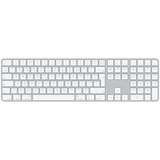 Apple Magic Keyboard mit Touch ID und Ziffernblock, Tastatur silber/weiß, UK-Layout, für Mac mit Apple Chip