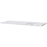 Apple Magic Keyboard mit Touch ID und Ziffernblock, Tastatur silber/weiß, UK-Layout, für Mac Modelle mit Apple Chip
