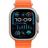 Apple Watch Ultra 2, Smartwatch orange, 49 mm, Ocean Armband, Titangehäuse, Cellular