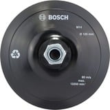 Bosch Professional PRO Backing Pad, Gummi-Schleifteller Ø 125mm schwarz, weich, für Winkelschleifer