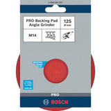 Bosch Professional PRO Backing Pad, Gummi-Schleifteller Ø 125mm schwarz, weich, für Winkelschleifer