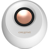Creative Pebble Pro, PC-Lautsprecher weiß, Klinke, USB-A/C, Bluetooth, Digitalverstärker, RGB-Beleuchtung