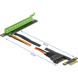 DeLOCK Riser Card PCIe x1>x16 mit flexiblem Kabel 80cm 
