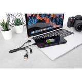 Digitus 3-in-1 Ladekabel, USB-A 2.0 > Lightning + USB-C + Micro-USB schwarz, 0,15 Meter, Laden mit bis zu 10 Watt
