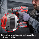 EINHELL Professional Akku-Schlagbohrschrauber TP-CD 18/70 Li-i BL - Solo, 18Volt schwarz/rot, ohne Akku und Ladegerät