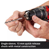 EINHELL Professional Akku-Schlagbohrschrauber TP-CD 18/70 Li-i BL - Solo, 18Volt schwarz/rot, ohne Akku und Ladegerät