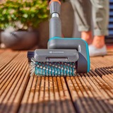 GARDENA Walzenbürste Medium, für Akku-Multi-Reiniger AquaBrush, Waschbürste grau/türkis, für sensible Oberflächen