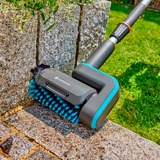 GARDENA Walzenbürste Medium, für Akku-Multi-Reiniger AquaBrush, Waschbürste grau/türkis, für sensible Oberflächen