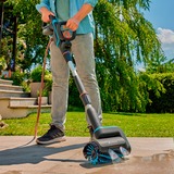 GARDENA Walzenbürste Medium, für Akku-Multi-Reiniger AquaBrush, Waschbürste grau/türkis, für sensible Oberflächen