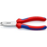 KNIPEX Abmantelungszange 1345165, Abisolier-Zange rot/blau, mit Seitenschneider