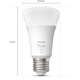 Philips Hue White Starter-Kit E27, LED-Lampe drei Lampen, eine Hue-Bridge, ein Dimmschalter, ersetzt 75 Watt