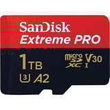 SanDisk Extreme PRO 1 TB microSDXC, Speicherkarte UHS-I U3, Class 10, V30, A2
