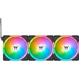 Thermaltake SWAFAN EX12 ARGB Sync PC Cooling Fan TT Premium Edition, Gehäuselüfter schwarz, 3er Pack, 120 mm