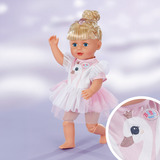ZAPF Creation BABY born Kleid Schwan 43cm, Puppenzubehör 