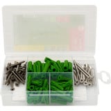 fischer Profi-Box Spreizdübel SX Plus Green   hellgrün, 120-teilig, mit Schrauben