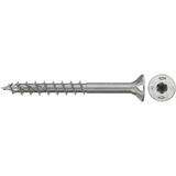fischer Spanplattenschraube PowerFast II 5,0x70 Senkkopf TX 100 Stück, mit Teilgewinde, Edelstahl A2