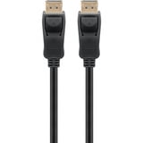 goobay Kabel DisplayPort Stecker > DisplayPort Stecker, 8K / 120Hz schwarz, 2 Meter, 40 Gbit/s, DisplayPort 2.0 / 2.1