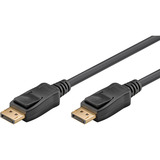 goobay Kabel DisplayPort Stecker > DisplayPort Stecker, 8K / 120Hz schwarz, 2 Meter, 40 Gbit/s, DisplayPort 2.0 / 2.1