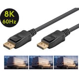 goobay Kabel DisplayPort Stecker > DisplayPort Stecker, 8K / 120Hz schwarz, 2 Meter, 40 Gbit/s, DisplayPort 2.0 / 2.1