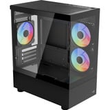 Aerocool Viewport Mini-G-BK-v4 ARGB, Tower-Gehäuse schwarz, Tempered Glass x 2