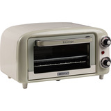 Ariete Mini-Backofen Vintage Beige weiß/hellgrün, 800 Watt, 10 Liter
