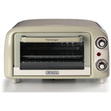Ariete Mini-Backofen Vintage Beige weiß/hellgrün, 800 Watt, 10 Liter