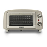 Ariete Mini-Backofen Vintage Beige weiß/hellgrün, 800 Watt, 10 Liter