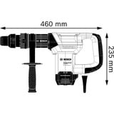 Bosch Professional Schlaghammer GSH 5 Professional, Meißelhammer blau/schwarz, 1.100 Watt, Koffer