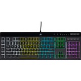 Corsair K55 RGB PRO, Gaming-Tastatur schwarz, DE-Layout, Rubberdome