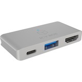 ICY BOX IB-DK4030-2C, Dockingstation silber