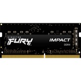 Kingston FURY SO-DIMM 16 GB DDR4-3200  , Arbeitsspeicher schwarz, KF432S20IB/16, Impact, INTEL XMP